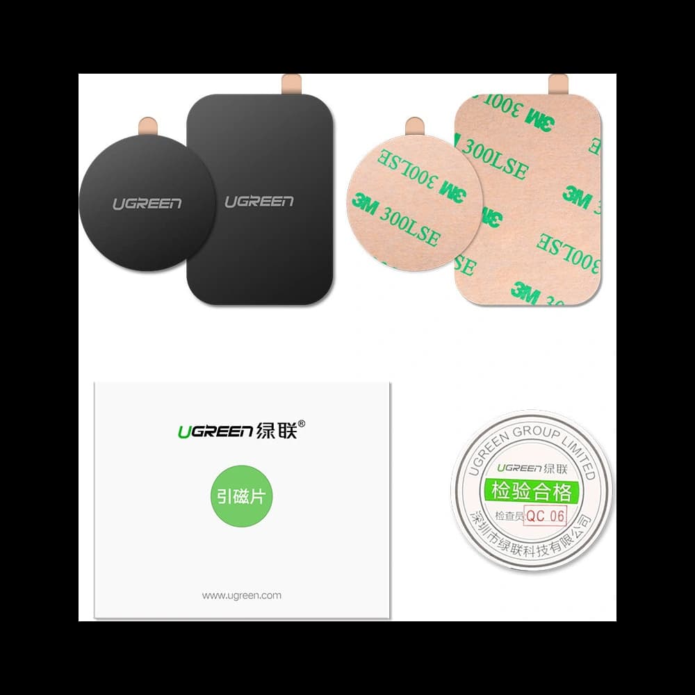 UGREEN LP123 fém lapkák mágneses tartókhoz szürke - 11