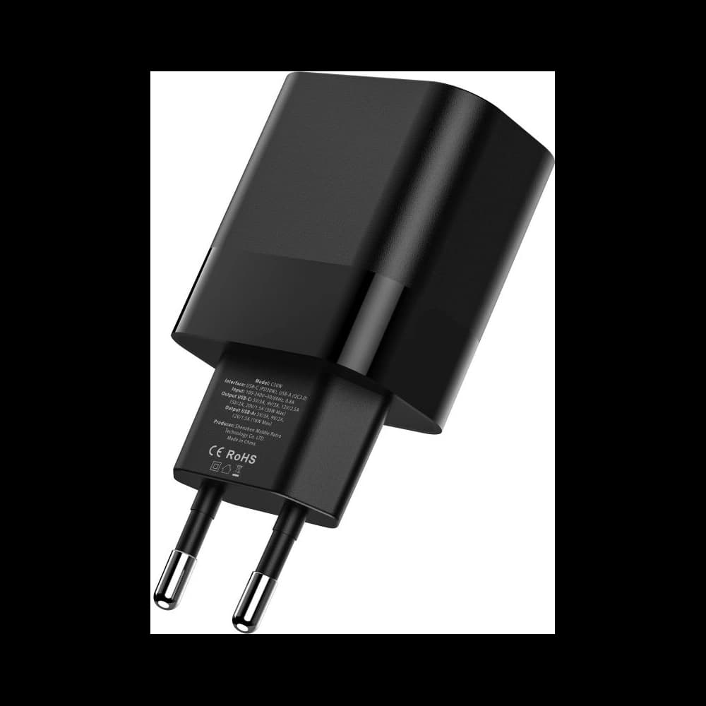 Tech-Protect C30W 2-port Network Charger PD 30W QC 3.0 Black - 4