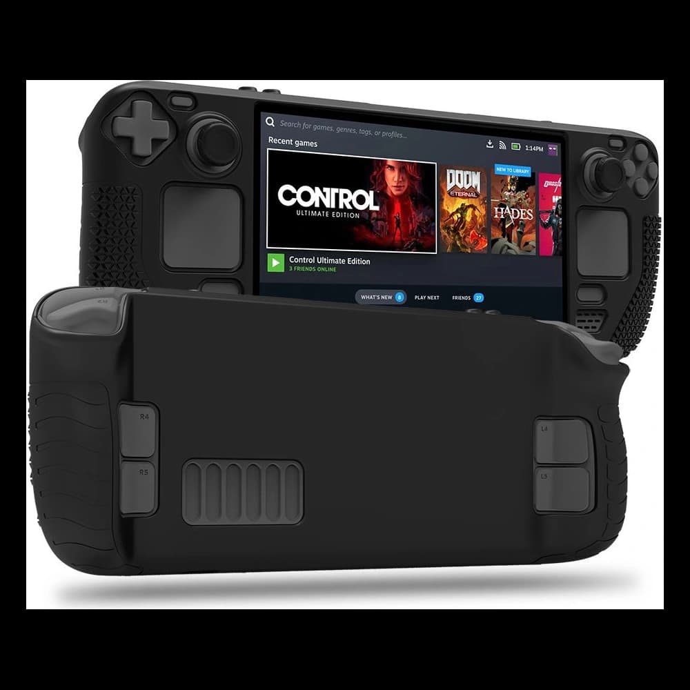 Etui Tech-Protect TPUCarbon Valve Steam Deck LCD / OLED Negru