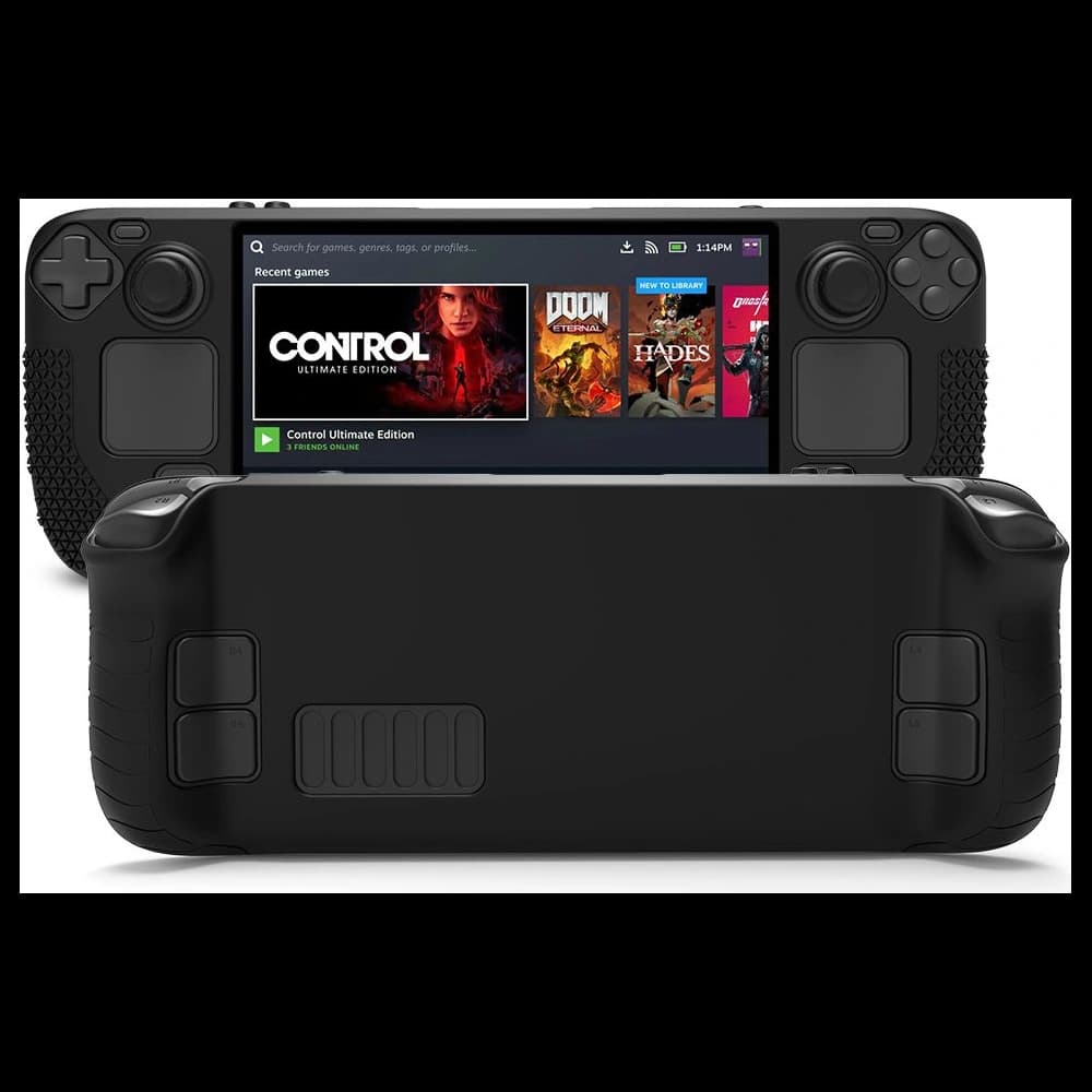 Etui Tech-Protect TPUCarbon Valve Steam Deck LCD / OLED Negru - 5