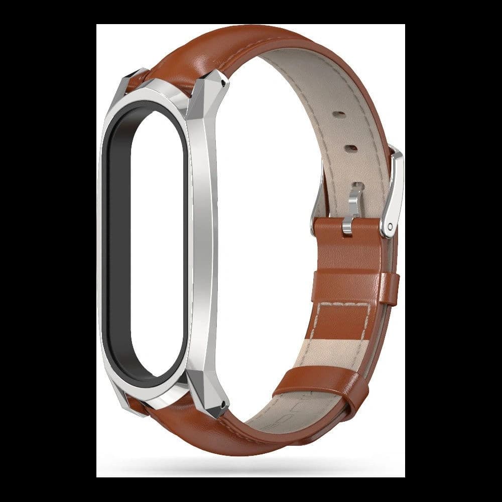 Pasek Tech-Protect Herms Xiaomi Mi Band 7 Hnědý - 2