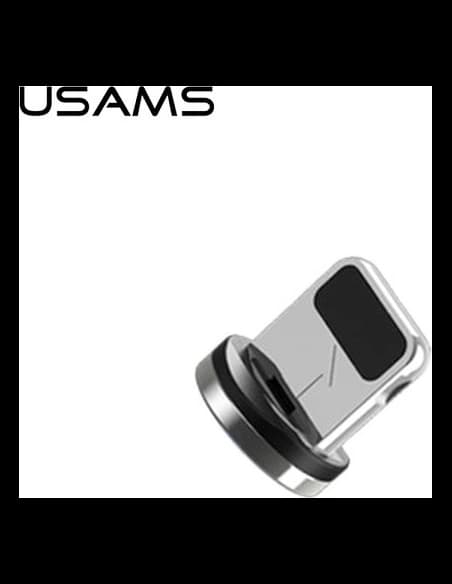USAMS magnetischer Lightning-Adapter Bulk Silber/Silver SJ157USBTA