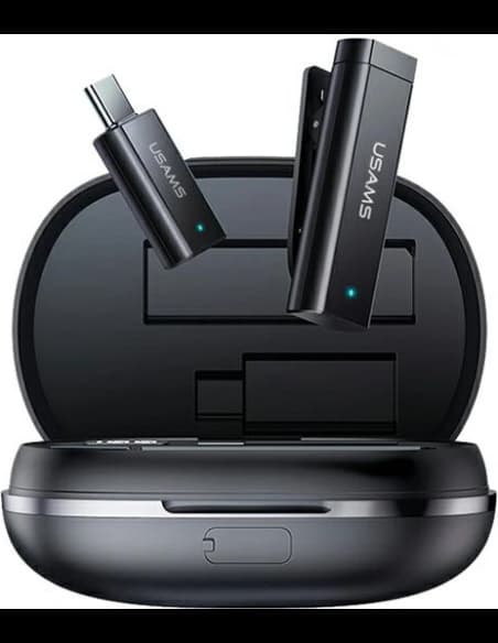 USAMS ENC 2.4G Vezeték nélküli Krawat Mikrofon USB-C ZB243MKF01