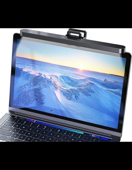 Lampă LED pentru laptop USAMS U-View Series neagră/black ZB236PMD01