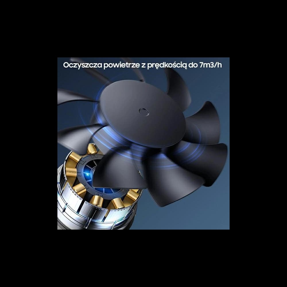 Přenosný ionizátor vzduchu USAMS černý/black ZB181JHQ01 ionizátor aniontů Pm2,5 - 5