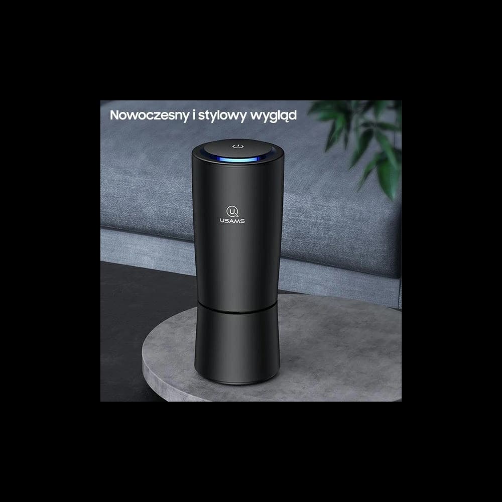 Přenosný ionizátor vzduchu USAMS černý/black ZB181JHQ01 ionizátor aniontů Pm2,5 - 6