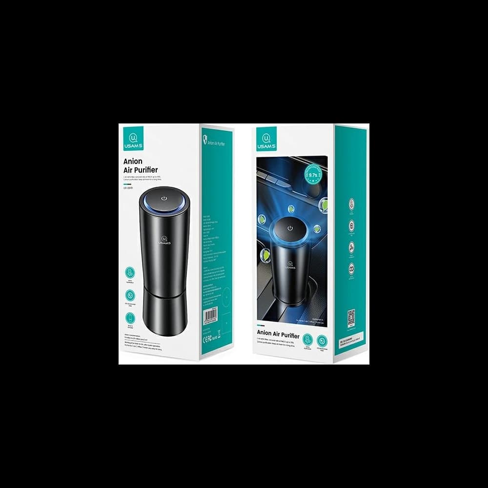 Přenosný ionizátor vzduchu USAMS černý/black ZB181JHQ01 ionizátor aniontů Pm2,5 - 10