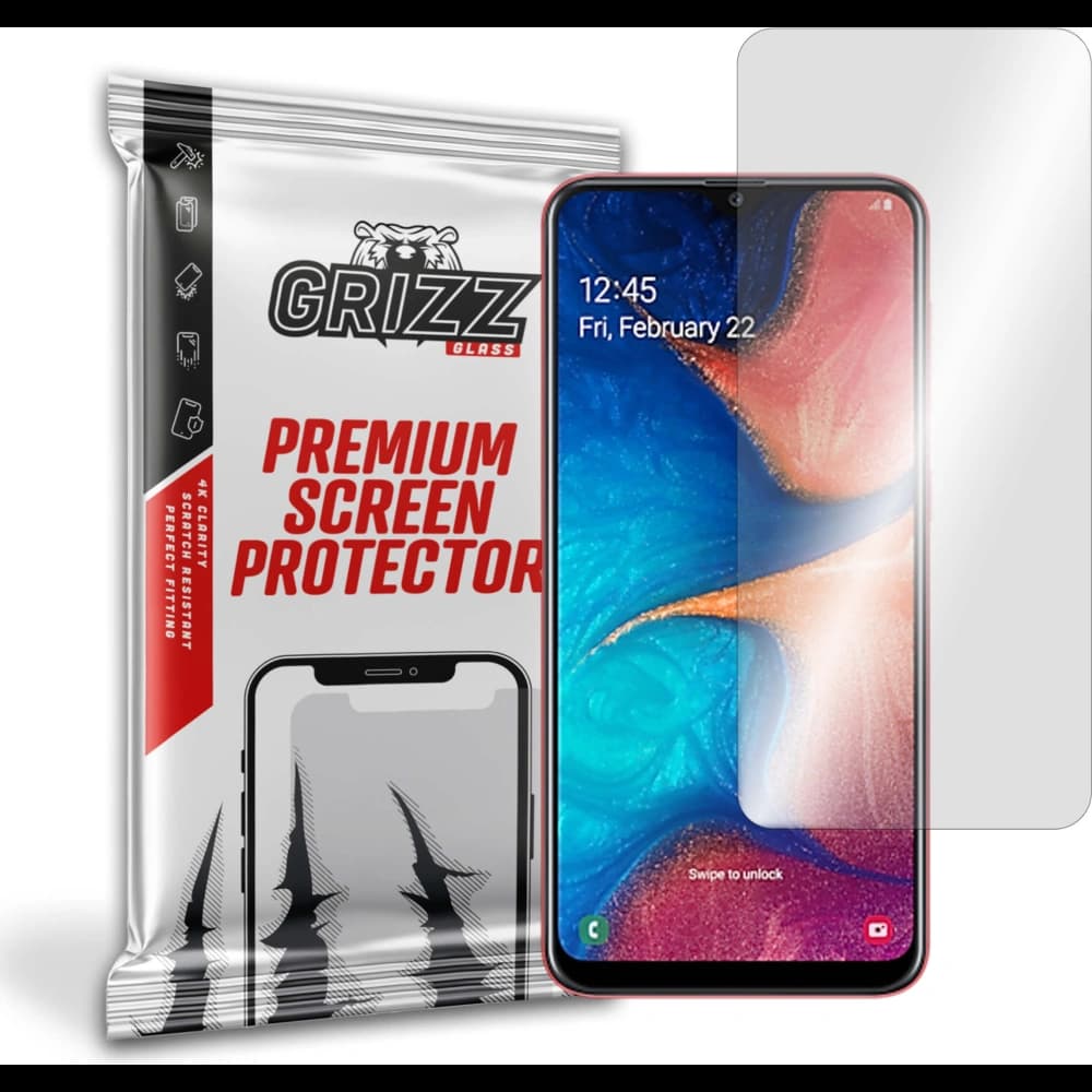 Hybriertes Glas GrizzGlass HybridGlass für Samsung Galaxy A20