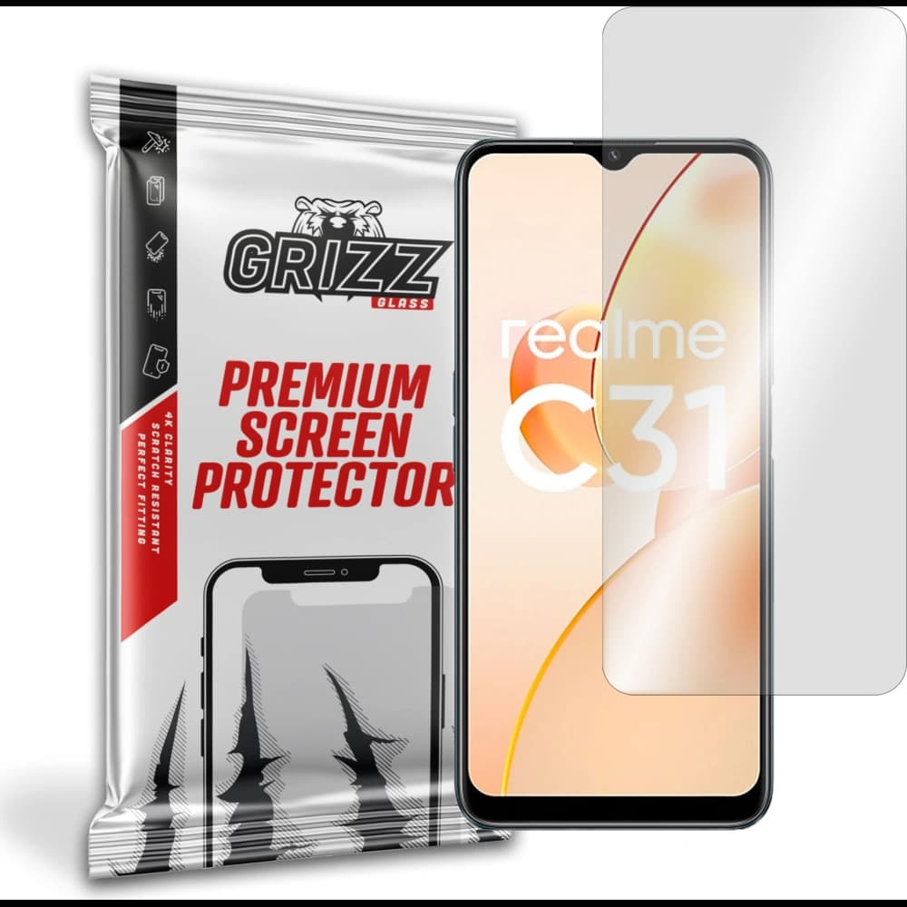 Hybidní sklo GrizzGlass HybridGlass pro Realme C31