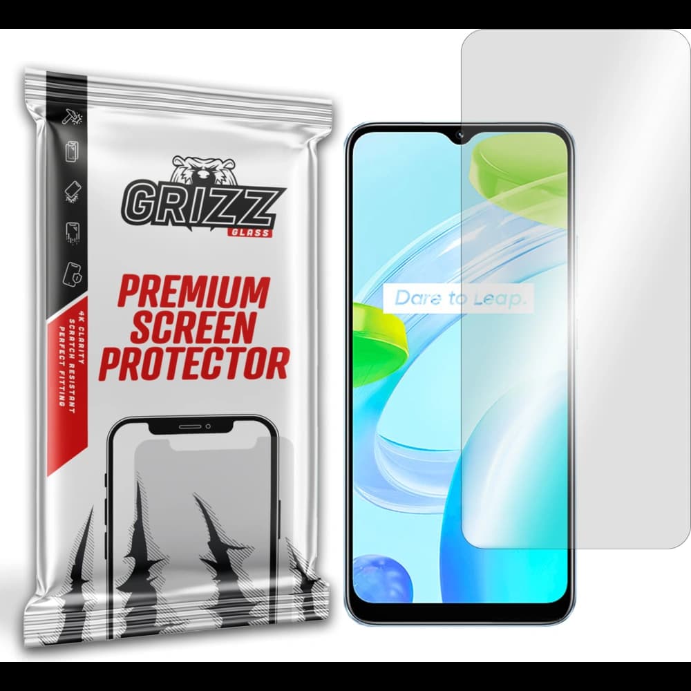 Hybidní sklo GrizzGlass HybridGlass pro Realme C30