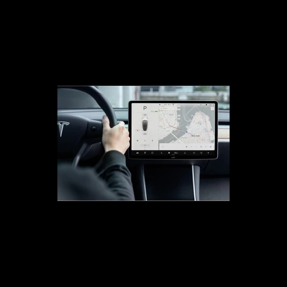 Matte Protective Film Moshi iVisor AG Tesla Model 3/Y (Black Frame) - 3