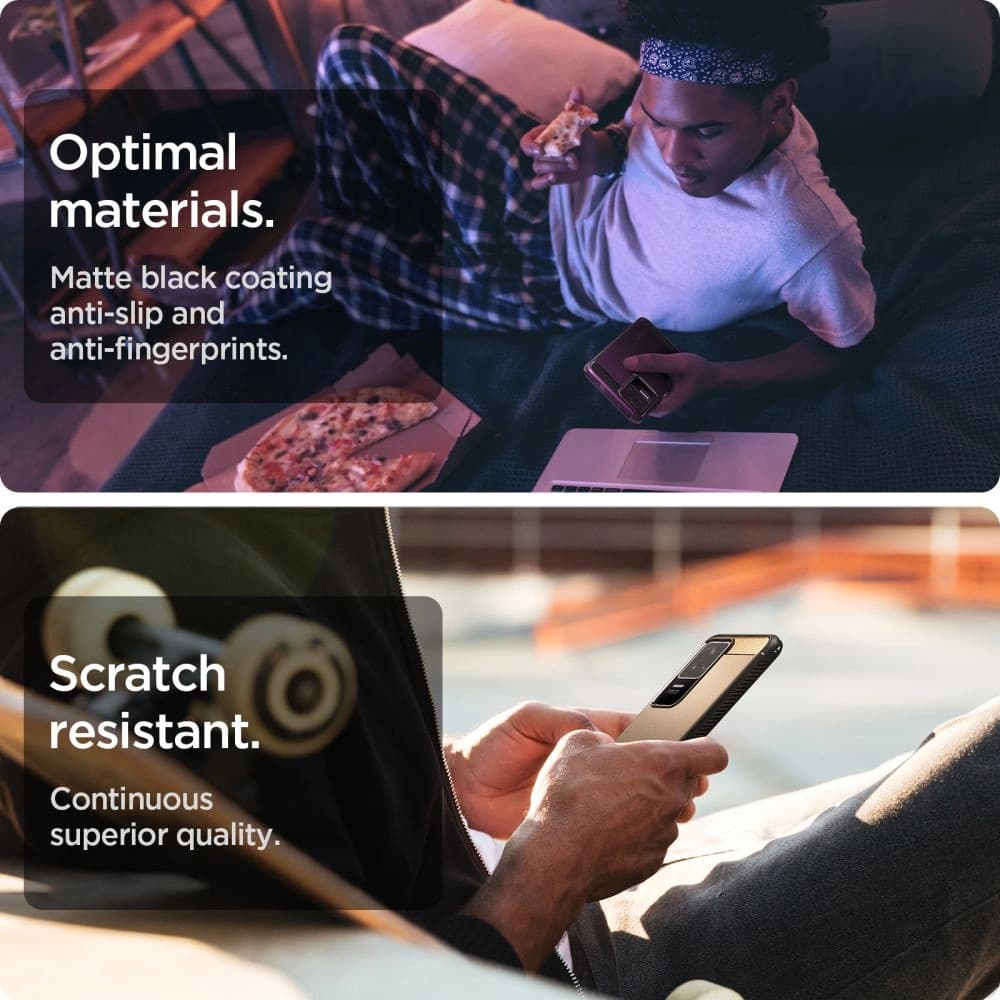 Etui Spigen Rugged Armor POCO F4 Matt Fekete - 11