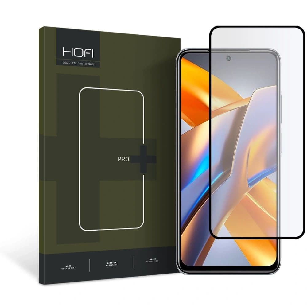 Edzett üveg Hofi Glass Pro+ Xiaomi POCO M5s/Redmi Note 10/10s fekete