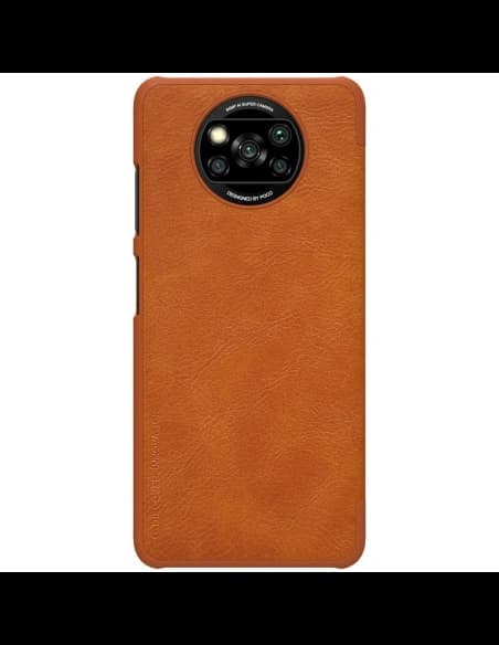 Case Nillkin Qin Xiaomi Poco X3 NFC/X3 Pro braun