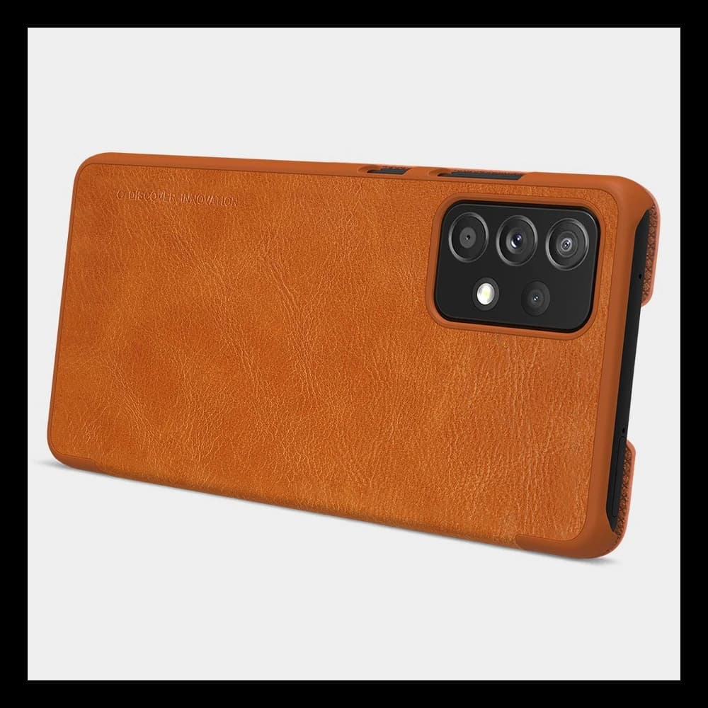 Etui Nillkin Qin Samsung Galaxy A72 LTE hnědá - 15