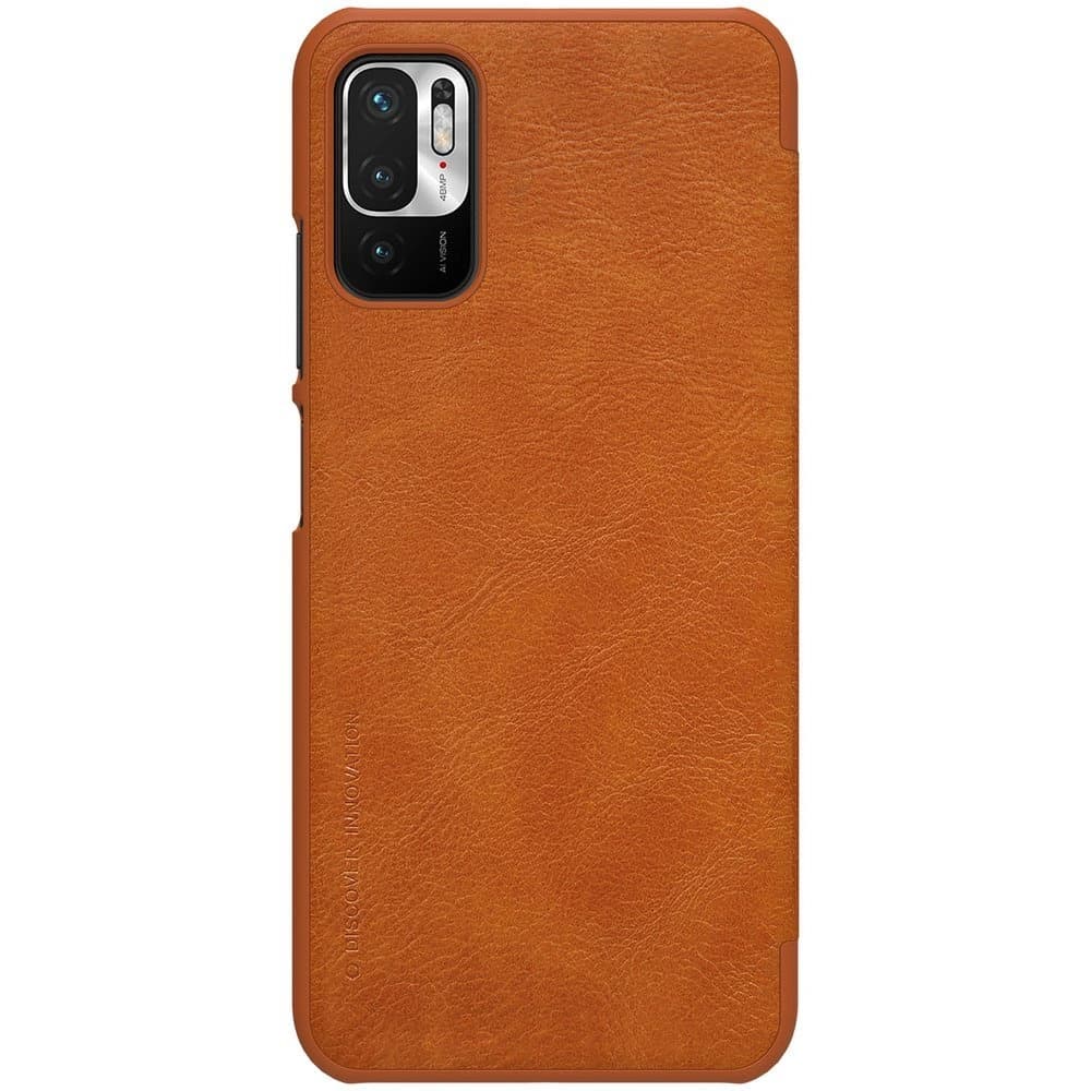 Etui Nillkin Qin Xiaomi Redmi Note 10 5G marron - 2