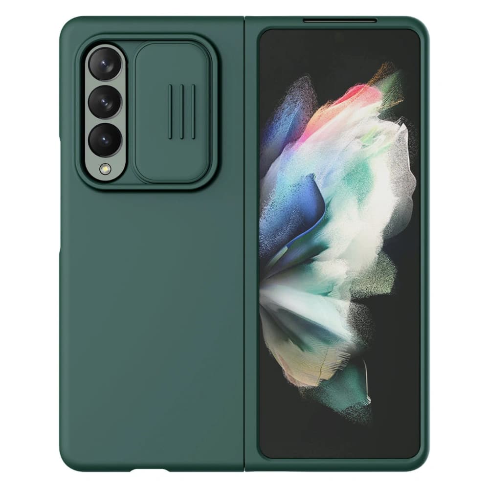 Etui Nillkin CamShield Silky Silicone Samsung Galaxy Z Fold 3 zelený