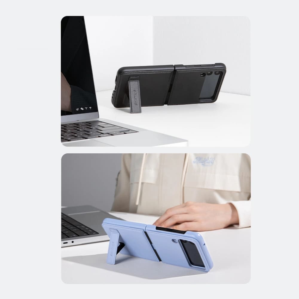 Case Nillkin Qin Samsung Galaxy Z Flip 3 lila - 10