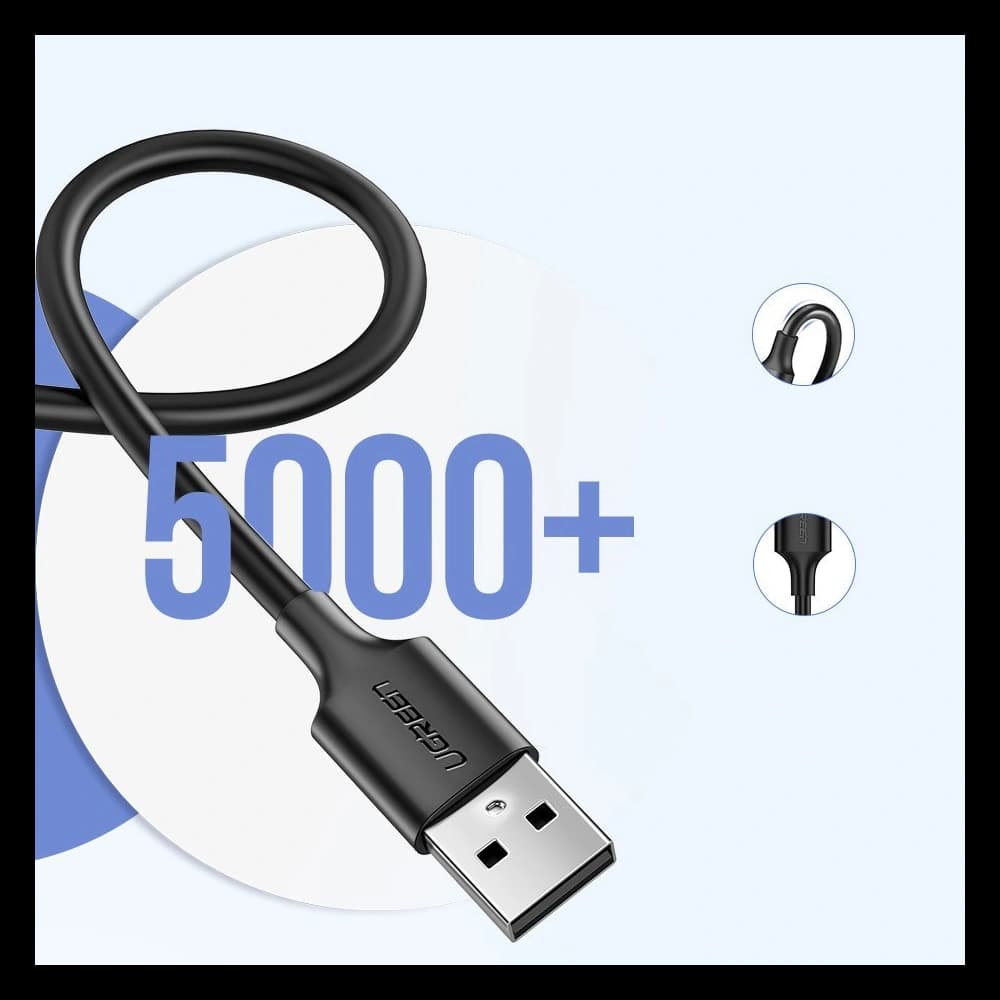 UGREEN US289 Kabel USB/microUSB 2,4A 480Mbps 1,5m schwarz - 8