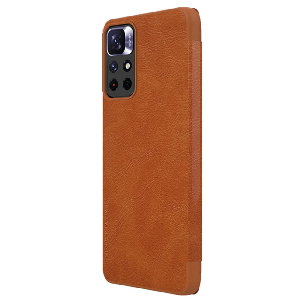 Etui Nillkin Qin Xiaomi Redmi Note 11S 5G/11T 5G/Poco M4 Pro 5G barna - 4