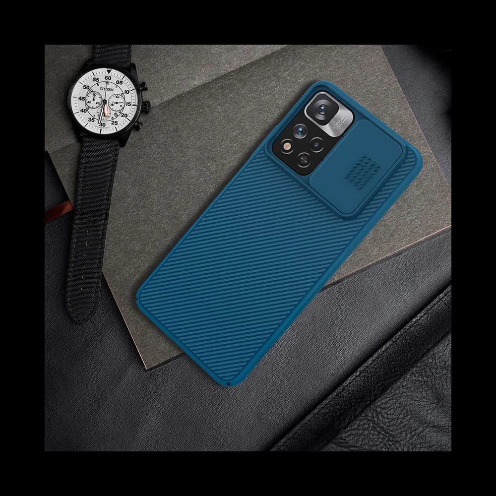 Etui Nillkin CamShield Xiaomi Mi11i HyperCharge modrý - 14