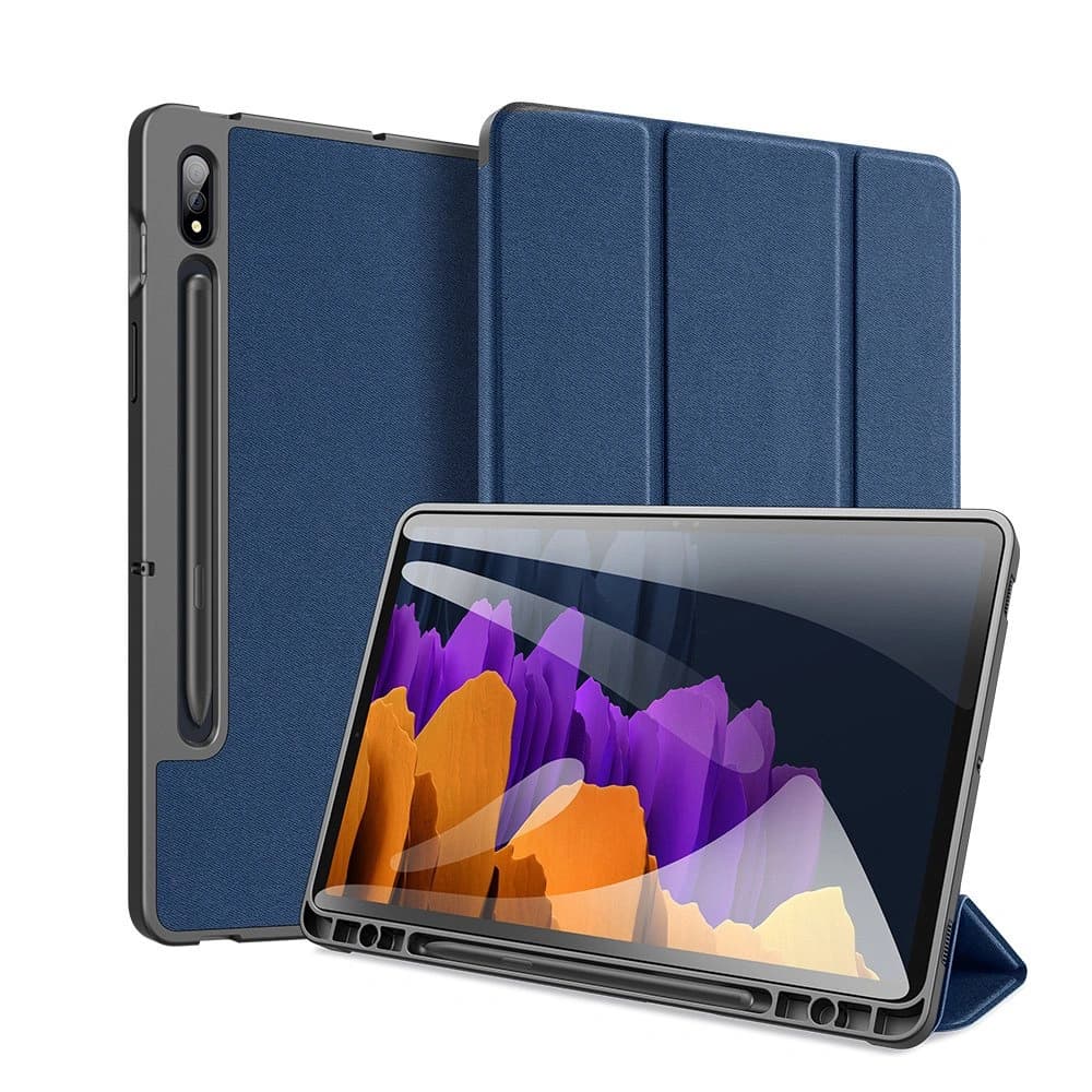 Etui Dux Ducis Domo Samsung Galaxy Tab S8+ Plus/Tab S7+ Plus/S7 FE modré
