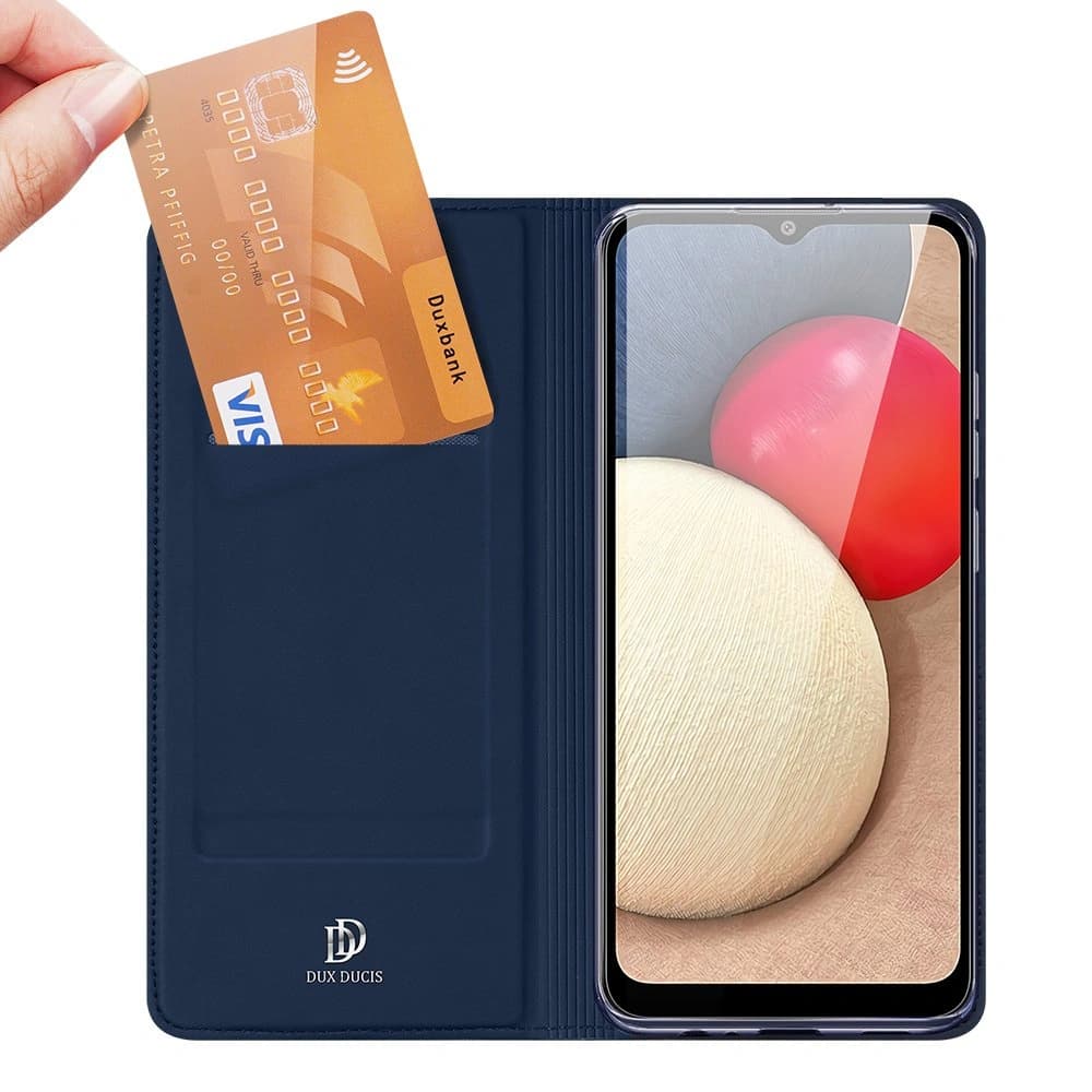 Etui Dux Ducis Skin Pro Samsung Galaxy A02s EU modré - 2