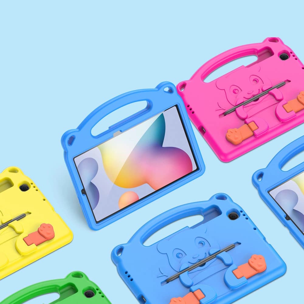 Etui Dux Ducis Panda Samsung Galaxy Tab S6 Lite cu loc pentru stylus albastru - 6