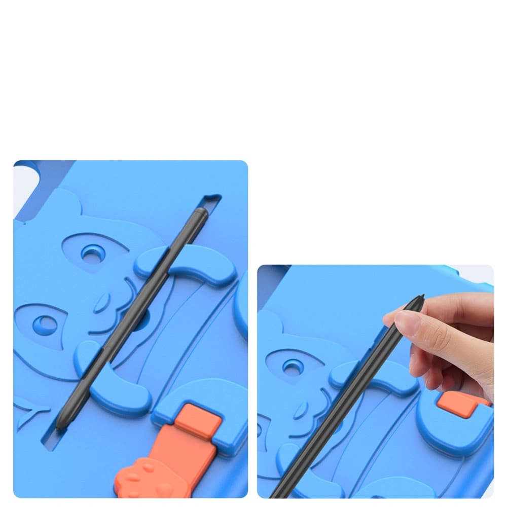 Etui Dux Ducis Panda Samsung Galaxy Tab S6 Lite cu loc pentru stylus albastru - 10