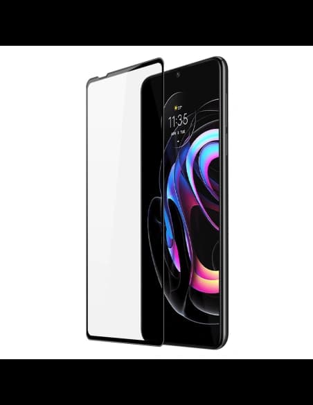 Dux Ducis 10D Edzett Üveg Motorola Moto Edge 20 Pro fekete (tokbarát)