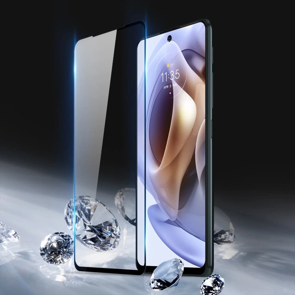 Dux Ducis 9D Edzett Üveg Motorola Moto G41/G31 fekete (tokbarát) - 3