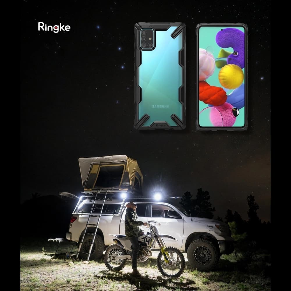 Case Ringke Fusion-X Samsung Galaxy A51 Schwarz - 2