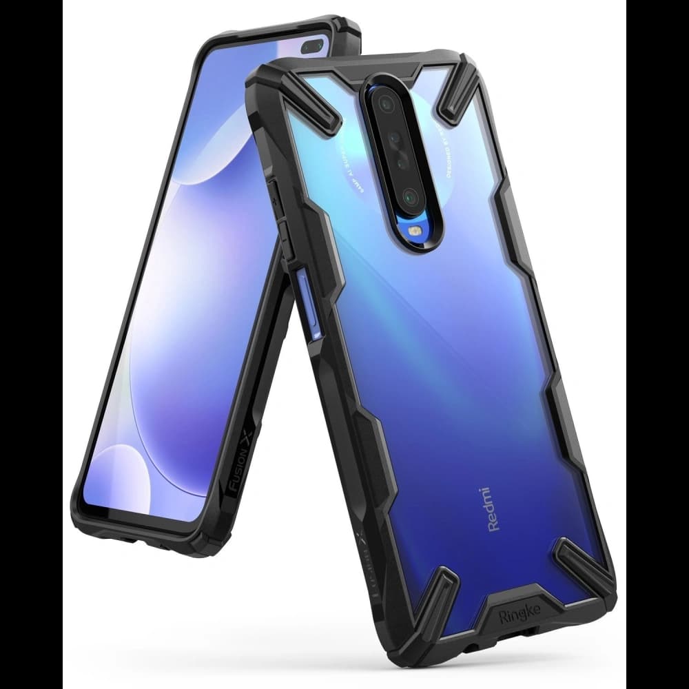 Etui Ringke Fusion-X Pocophone X2/Redmi K30 černé