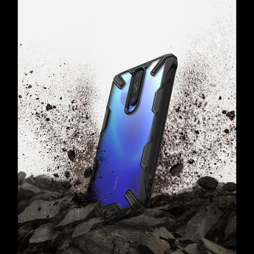 Etui Ringke Fusion-X Pocophone X2/Redmi K30 černé - 7