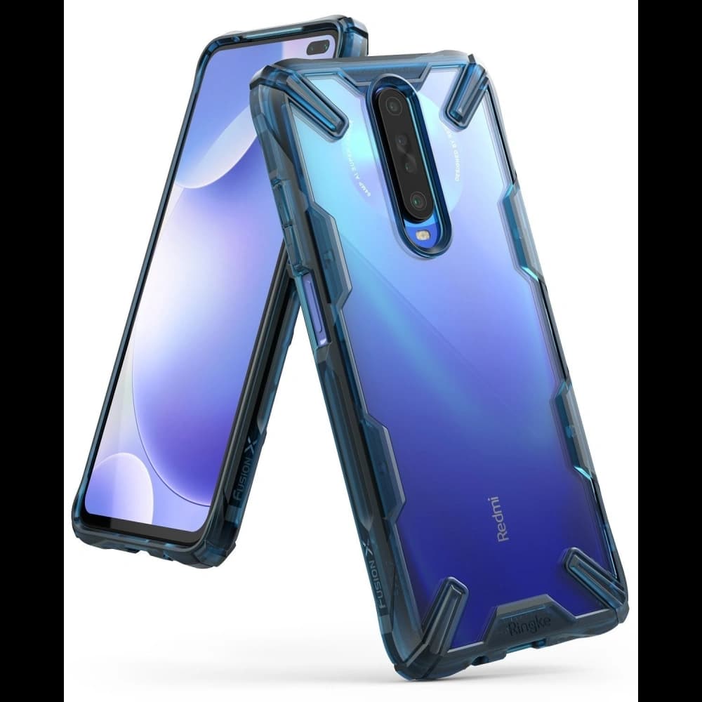 Etui Ringke Fusion-X Pocophone X2/Redmi K30 Space Blue