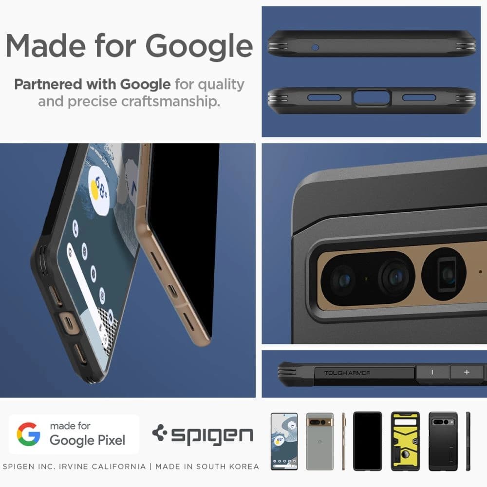 Case Spigen Tough Armor Google Pixel 7 Pro Schwarz - 16