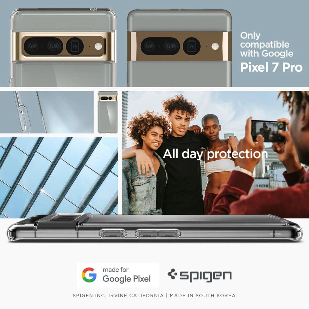 Case Spigen Ultra Hybrid Google Pixel 7 Pro Crystal Clear - 13