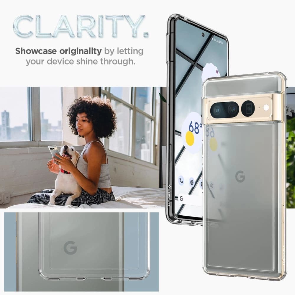 Case Spigen Ultra Hybrid Google Pixel 7 Pro Crystal Clear - 14