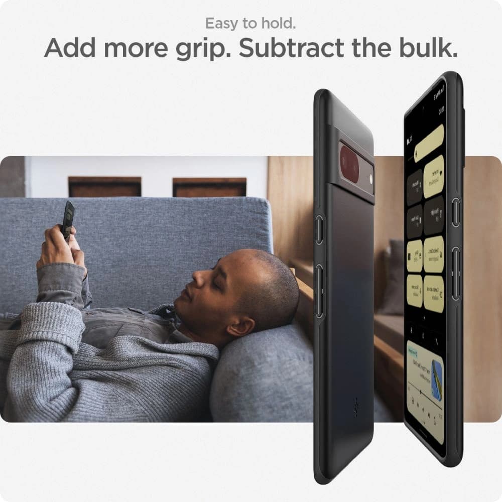 Case Spigen Thin Fit Google Pixel 7 Schwarz - 14