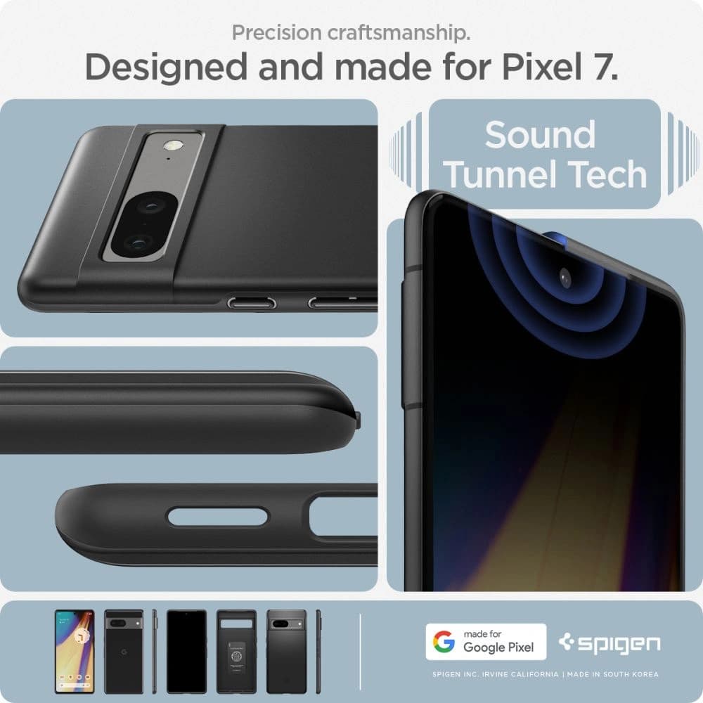 Case Spigen Thin Fit Google Pixel 7 Schwarz - 17