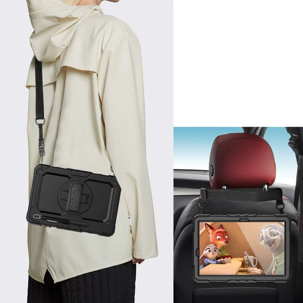 Etui Tech-Protect Solid360 Samsung Galaxy Tab S8+ Plus/S7+ Plus/S7 FE 12.4 Fekete - 5