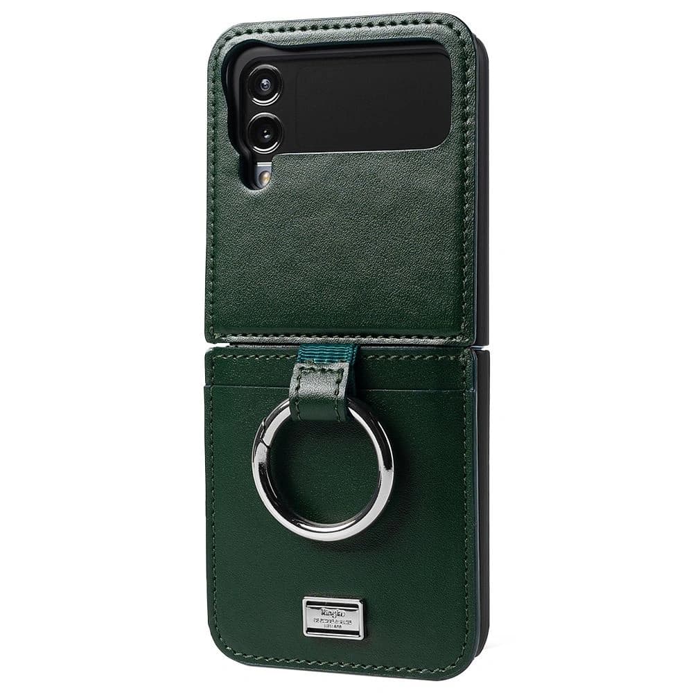 Case Ringke Signature Folio Samsung Galaxy Z Flip 4 Dunkelgrün - 2