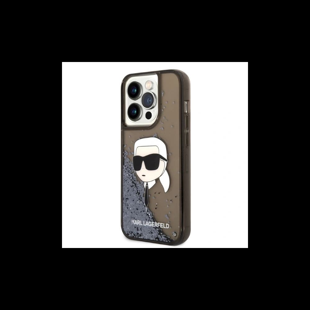 Etui Karl Lagerfeld KLHCP14XLNKHCK Apple iPhone 14 Pro Max negru/black hardcase Glitter NFT Karl Head - 2