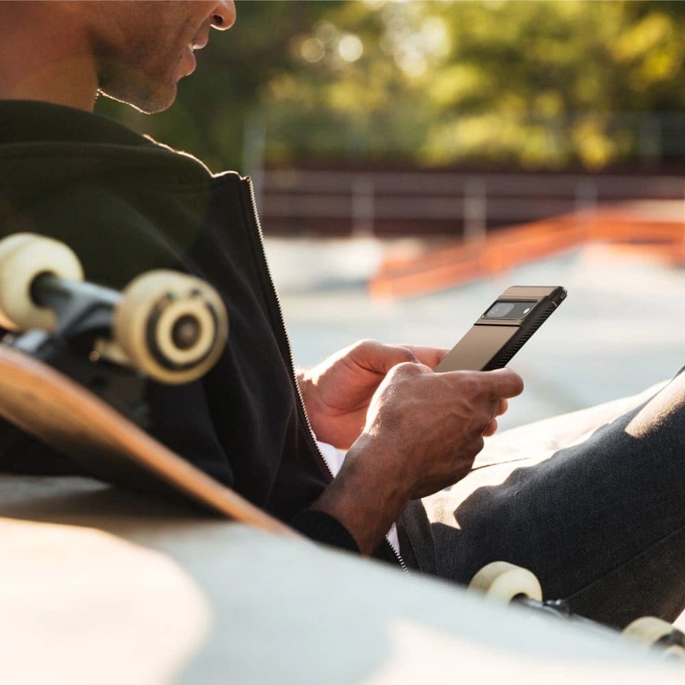 Case Spigen Rugged Armor Google Pixel 7 Matt Schwarz - 9