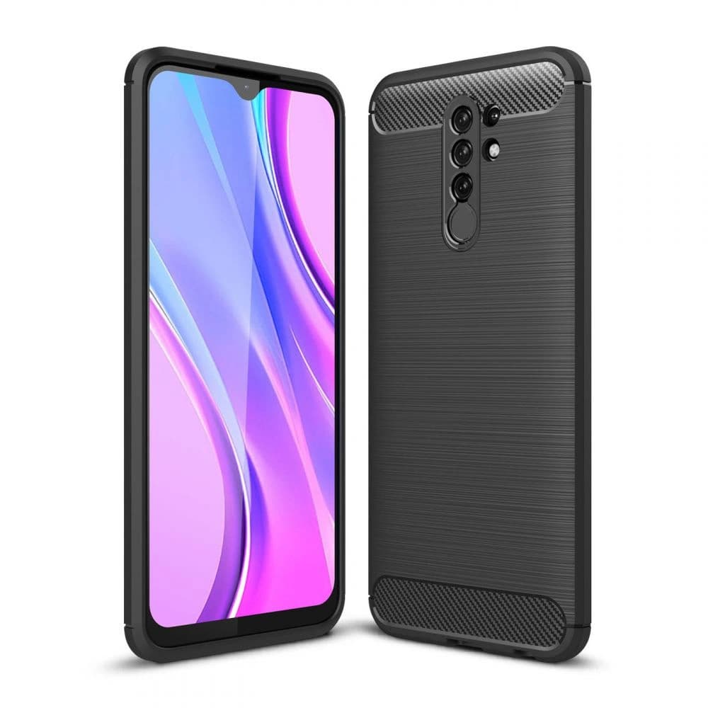 Etui Tech-Protect TPUCarbon Xiaomi Redmi 9 černé