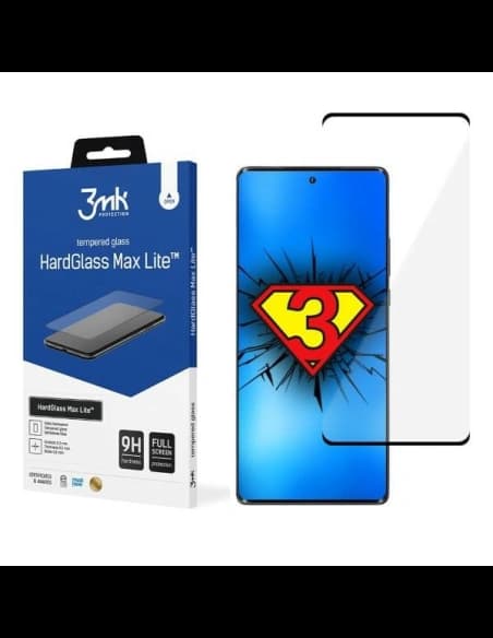 Sticlă călită 3MK HardGlass Max Lite Motorola Edge 30 Ultra neagră