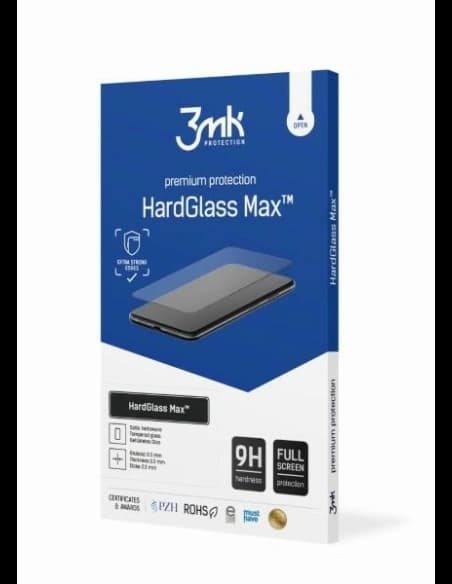 Gehärtetes Glas 3MK HardGlass Max Xiaomi Redmi Note 12 Pro+ schwarz