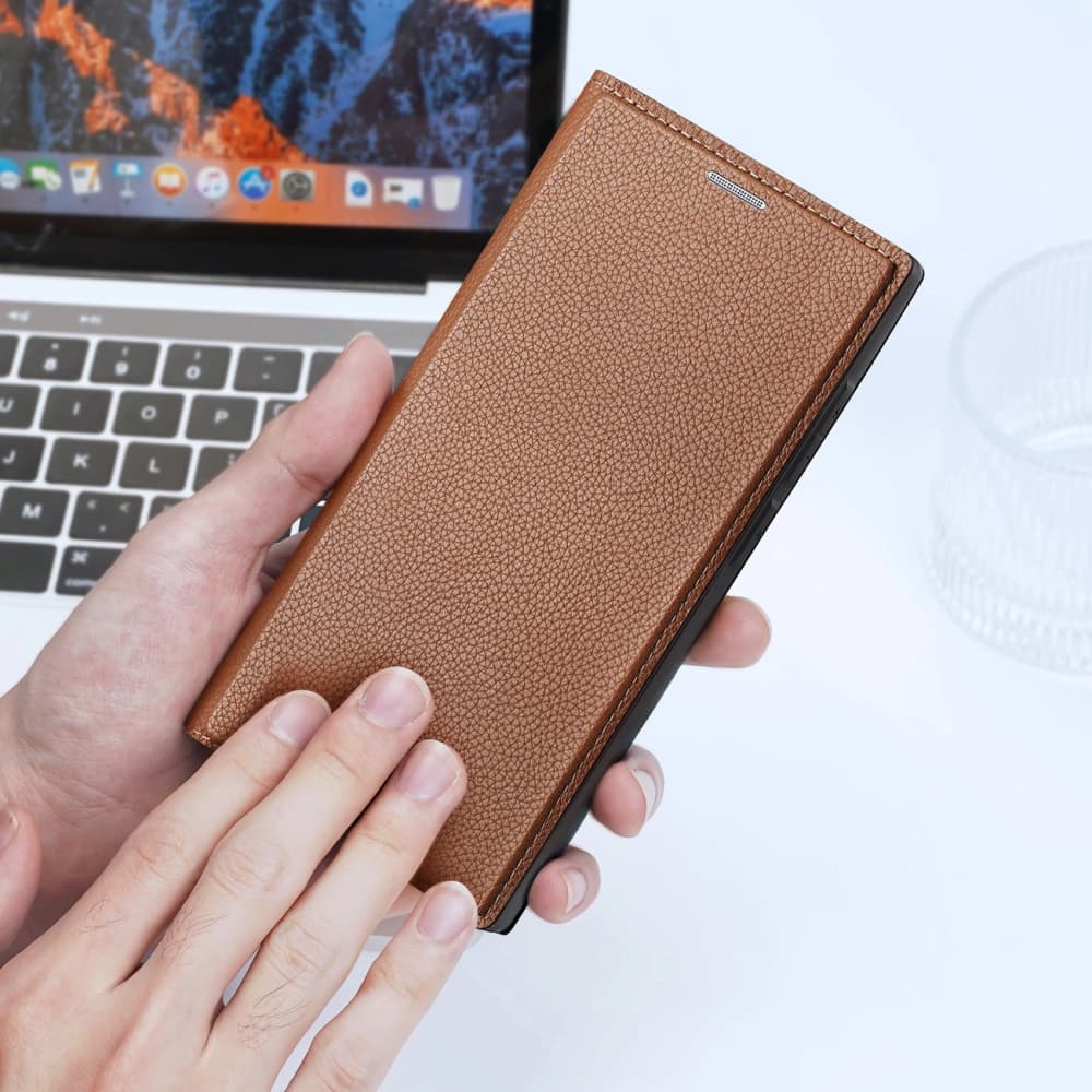 Case Dux Ducis Skin X2 Samsung Galaxy S23 Ultra braun - 9