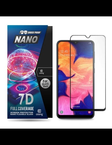 Hybridglas Crong 7D Nano Flexibles Glas Samsung Galaxy A10