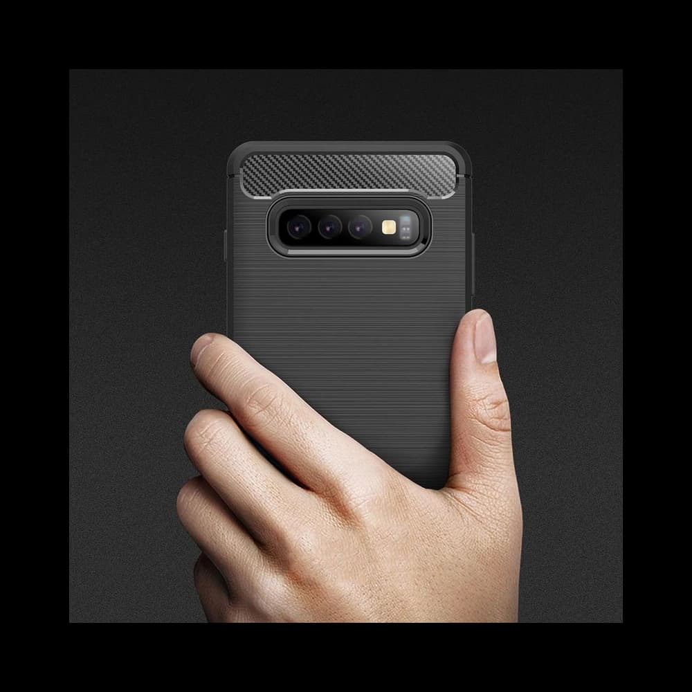 Etui Crong Soft Armour Cover Samsung Galaxy S10+ Plus (černý) - 6